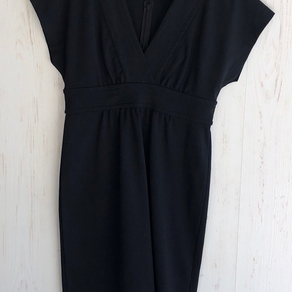 Banana Republic LBD black dress ponte knit 10 - Picture 2 of 8